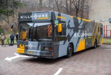 Облаштування автобуса в школу освоєння дронів. Фото: Київська міська рада
