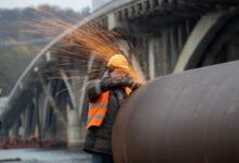 Міст Метро у Києві. Фото: КМДА