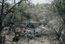 Удар РФ по Києву 24 квітня. Фото: МВС України