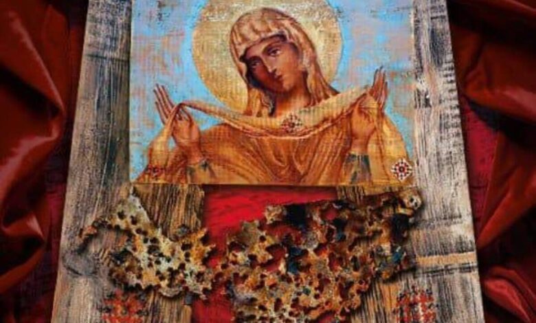 Картини на дошках ящиків з-під снарядів. Фото: КМДА