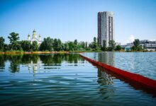 Озеро Кирилівське в Києві. Фото: КМДА