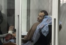 Підозрюваний водій Павло Плешивцев під час обрання запобіжного заходу в Шевченківському райсуді Києва, 8 червня 2026 р. Фото: Cуспільне/Станіслав Свирид