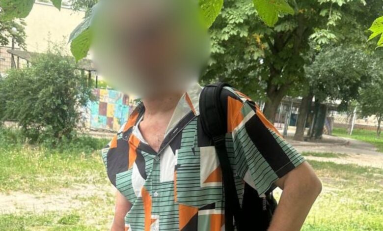 Затриманий чоловік. Фото: прокуратура