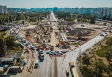 Ремонт шляхопроводу біля станції метро "Чернігівська". Фото: Autostrada