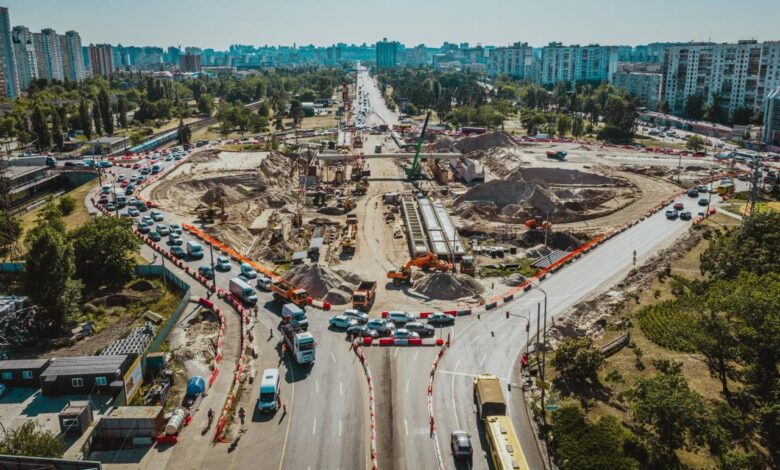 Ремонт шляхопроводу біля станції метро "Чернігівська". Фото: Autostrada