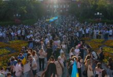 Початок протестної ходи у Києві 31 липня, фото: Суспільне