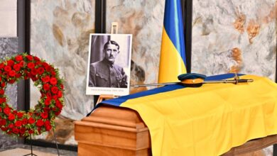Останки полковника Євгена Коновальця. Фото: Офіс Президента України