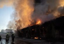 Наслідки нічної атаки на столицю. Фото: ДСНС